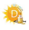 vitamin d vector image
