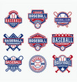 baseball logo 2 vector image