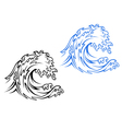 big sea wave vector image vector image