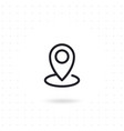 map and location icon vector image