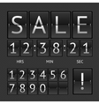 mechanical timtable sale vector image vector image
