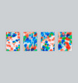 set cover templates blue and red bright spots vector image vector image