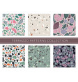 terrazzo pattern veneziano composite texture vector image vector image