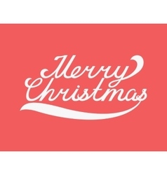Christmas greeting card merry lettering Royalty Free Vector