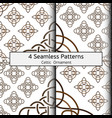 celtic set pattern 0001 vector image