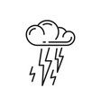 lighting and bolt natural energy source isolated vector image vector image