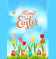 spring and holiday easter vector image