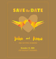 save date card template vector image vector image