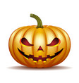 scary jack halloween pumpkin vector image