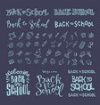 back to school concept education doodle icons vector image vector image