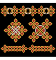 celtic ornaments set vector image