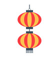 asian paper lantern or lamp icon vector image
