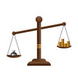 justice scales icon law balance symbol libra vector image