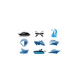 boat ship sea vector image