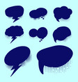 blue bubble talk comic vector image