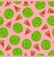 bright seamless fruit pattern - hand drawn design vector image