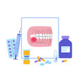 dental clinic concept vector image vector image