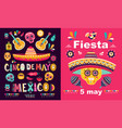 cinco de mayo fiesta vector image