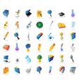 icons for science education and medicine vector image vector image