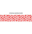 christmas and new year seamless pattern vector image