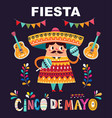 cinco de mayo fiesta vector image