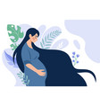 woman pregnancy mother fashion family vector image