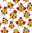 chicken patter vector image vector image