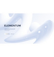 neumorphism poster with gradient light wave vector image vector image