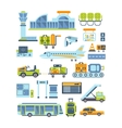 airport related collection vector image