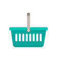 shopping basket flat vector image