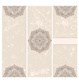vintage invitation card template frame design vector image vector image