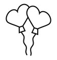 heart balloon icon design template isolated vector image vector image