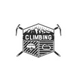 mountain adventure climbing vintage hand drawn vector image