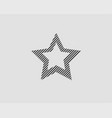 star icon silhouette isolated on white background vector image