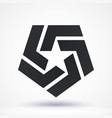 abstract star logo vector image vector image