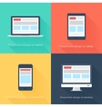 adaptive web design vector image vector image