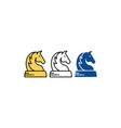 horse chess vector image