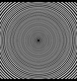 black and white hypnotic background vector image