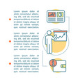 business presentation article page template vector image