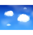blue sky and clouds landscape vector image
