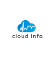 cloud logo icon vector image