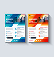 corporate business flyer layout design template vector image