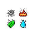 four elements vector image vector image