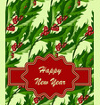 new year greeting card template vector image vector image